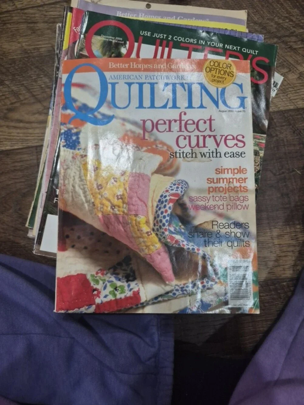 Lot of 9 Vintage Quilting Magazines Quilters World/Quiltmaker/Quilting W Pattern